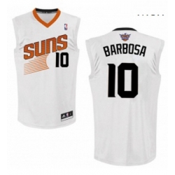 Mens Adidas Phoenix Suns 10 Leandro Barbosa Authentic White Home NBA Jersey 