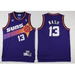 Mens Adidas Phoenix Suns 13 Steve Nash Swingman Purple Throwback NBA Jersey