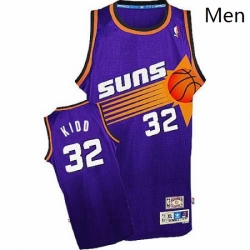 Mens Adidas Phoenix Suns 32 Jason Kidd Swingman Purple Throwback NBA Jersey
