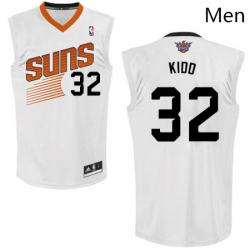Mens Adidas Phoenix Suns 32 Jason Kidd Swingman White Home NBA Jersey