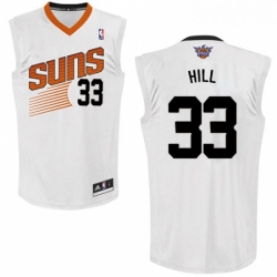 Mens Adidas Phoenix Suns 33 Grant Hill Authentic White Home NBA Jersey