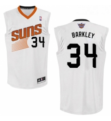 Mens Adidas Phoenix Suns 34 Charles Barkley Authentic White Home NBA Jersey