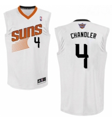Mens Adidas Phoenix Suns 4 Tyson Chandler Swingman White Home NBA Jersey