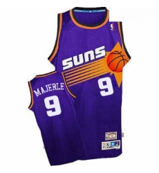 Mens Adidas Phoenix Suns 9 Dan Majerle Authentic Purple Throwback NBA Jersey