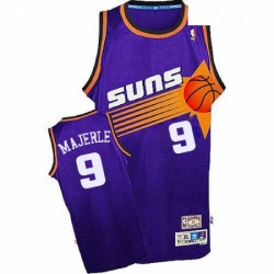Mens Adidas Phoenix Suns 9 Dan Majerle Authentic Purple Throwback NBA Jersey