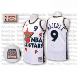 Mens Adidas Phoenix Suns 9 Dan Majerle Authentic White 1995 All Star Throwback NBA Jersey