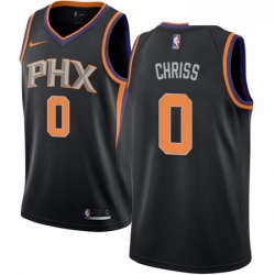Mens Nike Phoenix Suns 0 Marquese Chriss Authentic Black Alternate NBA Jersey Statement Edition