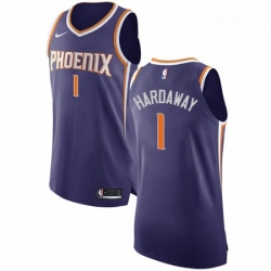 Mens Nike Phoenix Suns 1 Penny Hardaway Authentic Purple Road NBA Jersey Icon Edition