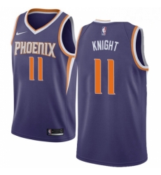 Mens Nike Phoenix Suns 11 Brandon Knight Swingman Purple Road NBA Jersey Icon Edition