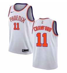 Mens Nike Phoenix Suns 11 Jamal Crawford Swingman White NBA Jersey Association Edition 