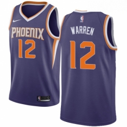 Mens Nike Phoenix Suns 12 TJ Warren Swingman Purple Road NBA Jersey Icon Edition
