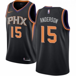 Mens Nike Phoenix Suns 15 Ryan Anderson Swingman Black NBA Jersey Statement Edition 