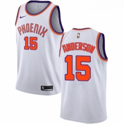 Mens Nike Phoenix Suns 15 Ryan Anderson Swingman White NBA Jersey Association Edition 