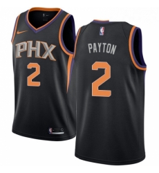Mens Nike Phoenix Suns 2 Elfrid Payton Swingman Black Alternate NBA Jersey Statement Edition 