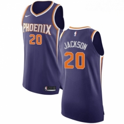 Mens Nike Phoenix Suns 20 Josh Jackson Authentic Purple Road NBA Jersey Icon Edition 
