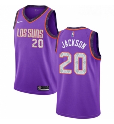 Mens Nike Phoenix Suns 20 Josh Jackson Swingman Purple NBA Jersey 2018 19 City Edition 