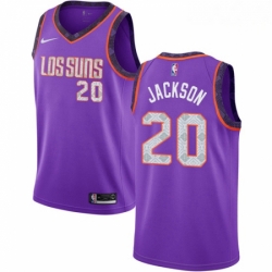 Mens Nike Phoenix Suns 20 Josh Jackson Swingman Purple NBA Jersey 2018 19 City Edition 