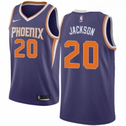 Mens Nike Phoenix Suns 20 Josh Jackson Swingman Purple Road NBA Jersey Icon Edition 