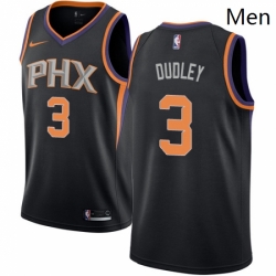 Mens Nike Phoenix Suns 3 Jared Dudley Authentic Black Alternate NBA Jersey Statement Edition
