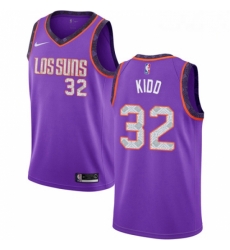 Mens Nike Phoenix Suns 32 Jason Kidd Swingman Purple NBA Jersey 2018 19 City Edition