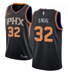 Mens Nike Phoenix Suns 32 Shaquille ONeal Authentic Black Alternate NBA Jersey Statement Edition