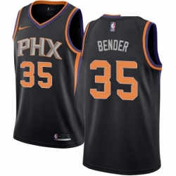 Mens Nike Phoenix Suns 35 Dragan Bender Swingman Black Alternate NBA Jersey Statement Edition