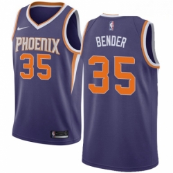 Mens Nike Phoenix Suns 35 Dragan Bender Swingman Purple Road NBA Jersey Icon Edition
