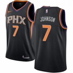 Mens Nike Phoenix Suns 7 Kevin Johnson Swingman Black Alternate NBA Jersey Statement Edition