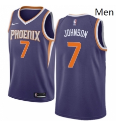 Mens Nike Phoenix Suns 7 Kevin Johnson Swingman Purple Road NBA Jersey Icon Edition