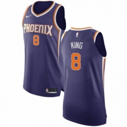 Mens Nike Phoenix Suns 8 George King Authentic Purple NBA Jersey Icon Edition 
