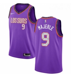 Mens Nike Phoenix Suns 9 Dan Majerle Swingman Purple NBA Jersey 2018 19 City Edition