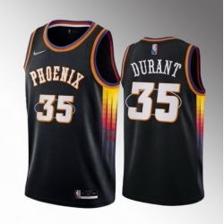 Men's Phoenix Suns #35 Kevin Durant Black 2022-23 Statement Edition Edition Stitched Basketball Jersey
