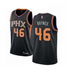 Mens Phoenix Suns 46 Aron Baynes Authentic Black Basketball Jersey Statement Edition 