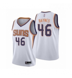 Mens Phoenix Suns 46 Aron Baynes Authentic White Basketball Jersey Association Edition 