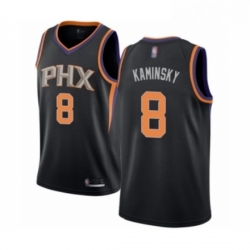 Mens Phoenix Suns 8 Frank Kaminsky Authentic Black Basketball Jersey Statement Edition 