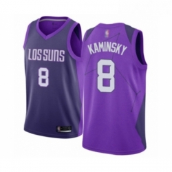 Mens Phoenix Suns 8 Frank Kaminsky Authentic Purple Basketball Jersey City Edition 