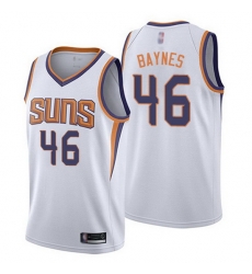 Suns  46 Aron Baynes White Basketball Swingman Association Edition Jersey