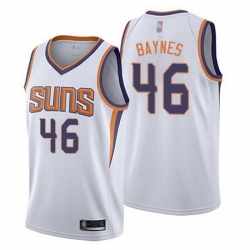 Suns  46 Aron Baynes White Basketball Swingman Association Edition Jersey