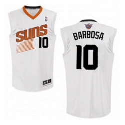 Womens Adidas Phoenix Suns 10 Leandro Barbosa Swingman White Home NBA Jersey 