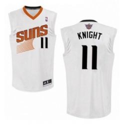 Womens Adidas Phoenix Suns 11 Brandon Knight Authentic White Home NBA Jersey