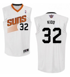 Womens Adidas Phoenix Suns 32 Jason Kidd Authentic White Home NBA Jersey