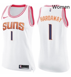 Womens Nike Phoenix Suns 1 Penny Hardaway Swingman WhitePink Fashion NBA Jersey