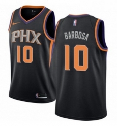Womens Nike Phoenix Suns 10 Leandro Barbosa Authentic Black Alternate NBA Jersey Statement Edition 