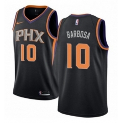 Womens Nike Phoenix Suns 10 Leandro Barbosa Swingman Black Alternate NBA Jersey Statement Edition 