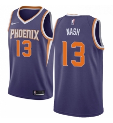 Womens Nike Phoenix Suns 13 Steve Nash Swingman Purple Road NBA Jersey Icon Edition
