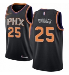 Womens Nike Phoenix Suns 25 Mikal Bridges Authentic Black NBA Jersey Statement Edition 