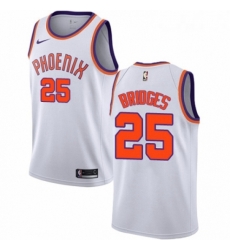 Womens Nike Phoenix Suns 25 Mikal Bridges Swingman White NBA Jersey Association Edition 