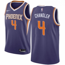Womens Nike Phoenix Suns 4 Tyson Chandler Swingman Purple Road NBA Jersey Icon Edition