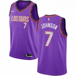 Womens Nike Phoenix Suns 7 Kevin Johnson Swingman Purple NBA Jersey 2018 19 City Edition