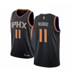 Womens Phoenix Suns 11 Ricky Rubio Swingman Black Basketball Jersey Statement Edition 